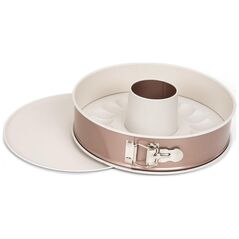 Patisse kształt skoku z wkładką turbanu 26 cm stal miedź/beż