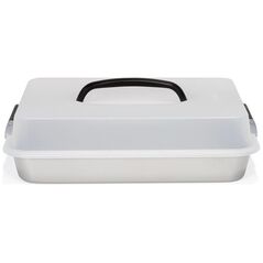 Patisse forma z pokrywą nośną 35 x 24 cm stal srebrna