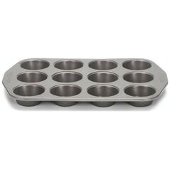 Patisse kształt muffinu 35 cm stal antracytowa 12 przedziałów