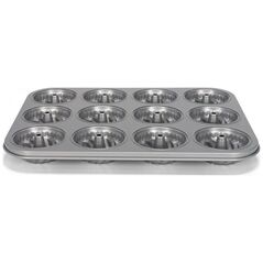 Patisse kształt mini turbanu 26,5 x 35 cm stal srebrna 12 przedziałów