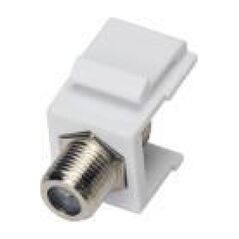 Alantec Adapter typu keystone ze złączem F, kolor biały ALANTEC - ALANTEC