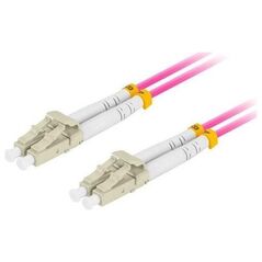 Lanberg PATCHCORD ŚWIATŁOWODOWY MM LC/UPC-LC/UPC DUPLEX 3.0MM OM4 50/125 LSZH 20M FIOLETOWY LANBERG