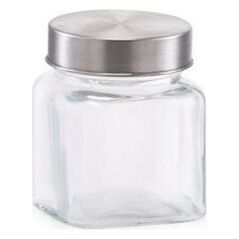Zeller Słoik do przechowywania, 250 ml, pokrywka ze stali nierdzewnej, 7,5 x 7,5 x 9,1 cm