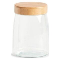Zeller Słoik do przechowywania z bambusową pokrywką, 1400 ml, O12,5x16,5 cm