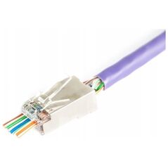 Digitus Wtyk RJ45 (8P8C) przelotowy DIGITUS kat.6 ekranowany, AWG 26-24, opakowanie 100 szt.