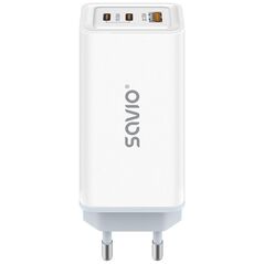 Ładowarka Savio Ładowarka sieciowa USB GaN 65W, Quick Charge 4.0, Power Delivery 3.0, LA-07