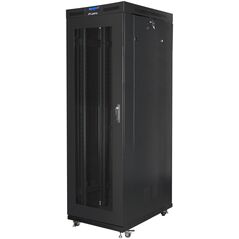Szafa Lanberg SZAFA INSTALACYJNA RACK STOJĄCA 19" 27U 800X1200 CZARNA DRZWI PERFOROWANE LCD LANBERG (FLAT PACK)