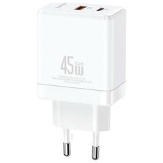 Ładowarka Usams Ładowarka sieciowa USB-C+USB-A 45W GaN PD 3.0