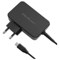 Ładowarka Qoltec Ładowarka GaN Power Pro | 1xUSB-C | 90W | 5-20V | 3-4.5A | Czarna