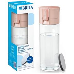 Brita Butelka filtrująca Vital Pastelowa brzoskwinia + 2 filtry MicroDisc 600ml