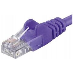 PremiumCord PREMIUMCORD Patch kabel UTP RJ45-RJ45 CAT5e 1m fialová