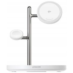 Ładowarka Anker Stacja magnetyczna MagGo 15W 3-in-1 Biała