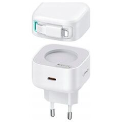 Ładowarka Usams Ładowarka sieciowa USAMS US-CC202 USB-C + kabel Lighning PD QC 35W biały/white