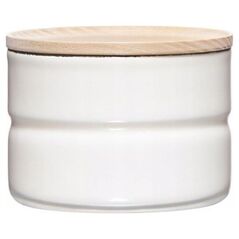 Riess RIESS - Pojemnik kuchenny z drewnianą pokrywą 0,2l Pure White