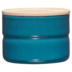 Riess RIESS - Pojemnik kuchenny z drewnianą pokrywą 0,2l Silent Blue