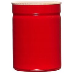 Riess RIESS - Pojemnik kuchenny z drewnianą pokrywą 2,2l Fresh Tomato