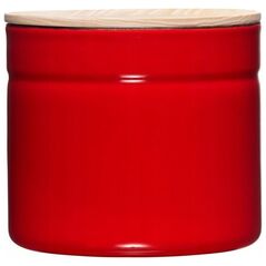 Riess RIESS - Pojemnik kuchenny z drewnianą pokrywą 1,3l Fresh Tomato