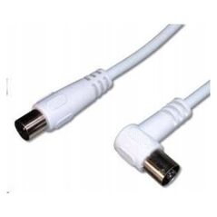 Kabel PremiumCord PREMIUMCORD TV kabel anténní propojovací 1m (koaxiální, M/F, 75 Ohm)