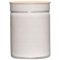 Riess RIESS - Pojemnik kuchenny z drewnianą pokrywą 2,2l Light Grey
