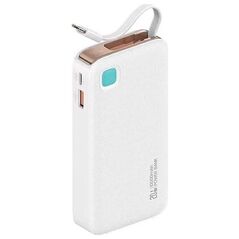 UPS Usams USAMS Powerbank ze zwijanym kablem USB-C Retractable 10000 mAh PD 20W Fast Charge XY Series biały/white 10KCD22402 (US-CD224)