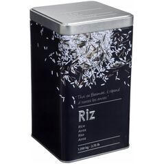 5five Pojemnik na ryż, 1,25 kg, metal, czarny