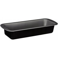 Secret de Gourmet Prostokątna metalowa forma do wypieków, 35 x 13,5 x 6,3 cm, kolor czarny