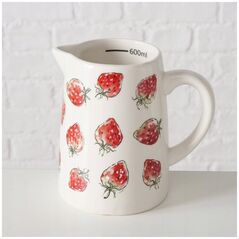 Boltze Dzbanek ceramiczny STRAWBERRY, w truskawki, 500 ml