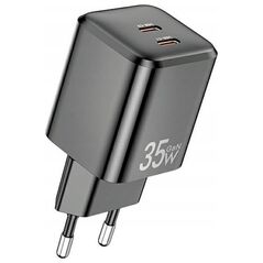 Ładowarka Awei AWEI ład. siec. PD65-EU 35W 2x USB-C biała/white GaN