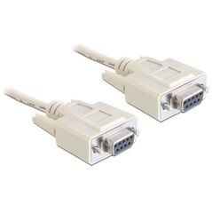 Delock DB-9 - DB-9, 3m, Beżowy (84169)
