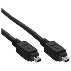 InLine Firewire 4-pin - Firewire 4-pin, 1m, Czarny (34443)