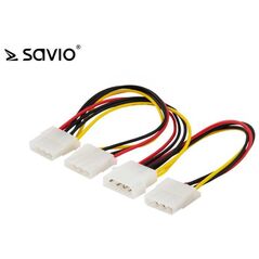 Savio Molex - Molex x3, 0.18m, Wielokolorowy (SAVIO AK-16)