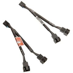 Noctua 4-pin - 4-pin x2, 0.11m, Czarny (NA-SYC1)