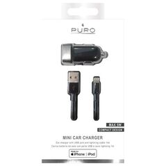 Ładowarka Puro Mini 1x USB-A 1 A  (MCHUSBAPLTCBLK)