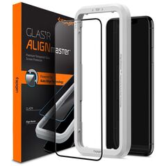 Spigen SZKŁO HARTOWANE SPIGEN ALM GLASS FC IPHONE 11 BLACK