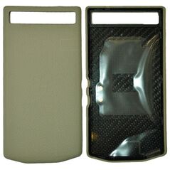Blackberry Etui Porsche Design Leather Battery Door Cover P9982 sand shell