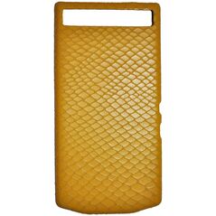 Blackberry Etui Porsche Design Leather Battery Door Cover P9982 python yellow