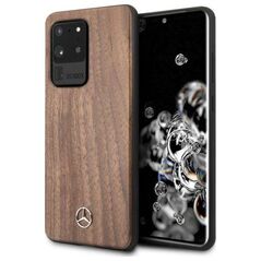 Mercedes-Benz Mercedes MEHCS69VWOLB S20 Ultra G988 hard case brązowy/brown Wood Line Walnut