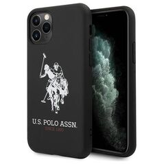 U.S. Polo Assn US Polo USHCN65SLHRBK iPhone 11 Pro Max czarny/black Silicone Collection