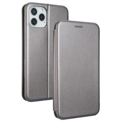 Etui Book Magnetic iPhone 12 6,1" Max/Pro stalowy/steel