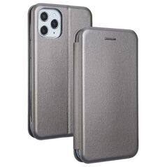 Etui Book Magnetic iPhone 12 5,4" stalowy/steel