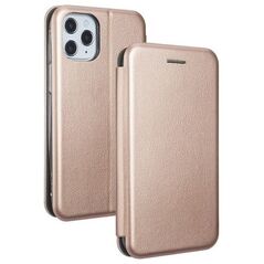 Etui Book Magnetic iPhone 12 5,4" różowo-złoty/rosegold
