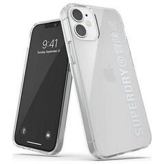 Dr Nona SuperDry Snap iPhone 12 mini Clear Case srebrny/silver 42590