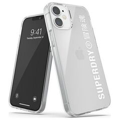 Dr Nona SuperDry Snap iPhone 12 mini Clear Case biały/white 42593