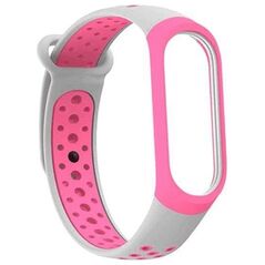 Beline Beline pasek Mi Band 3/4 design różowo-szary/pink-grey