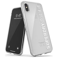 Superdry SuperDry Snap iPhone X/Xs Clear Case biały/white 41576