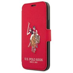 U.S. Polo Assn US Polo USFLBKP12LPUGFLRE iPhone 12 Pro Max 6,7" czerwony/red book Polo Embroidery Collection