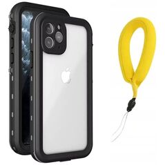 Strado Etui Wodoodporne + pasek do Apple iPhone 12 Mini (Czarne) uniwersalny