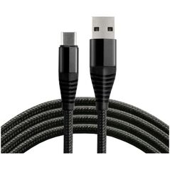 Kabel USB EverActive USB-A - USB-C 1 m Czarny (CBB-1CHB)