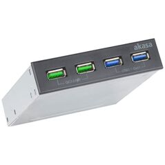 Akasa Panel przedni 2x USB 3.2 Gen 1 + 2x USB QC3.0 (AK-ICR-34)