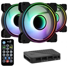 Wentylator Aerocool Mirage 12 ARGB Pro 3-pack + Hub + Pilot (AEROPGSMIRAGE12-A-P)
